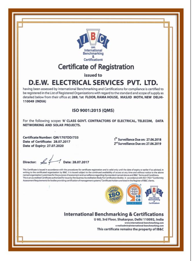 Govt of NCT Delhi Certificate